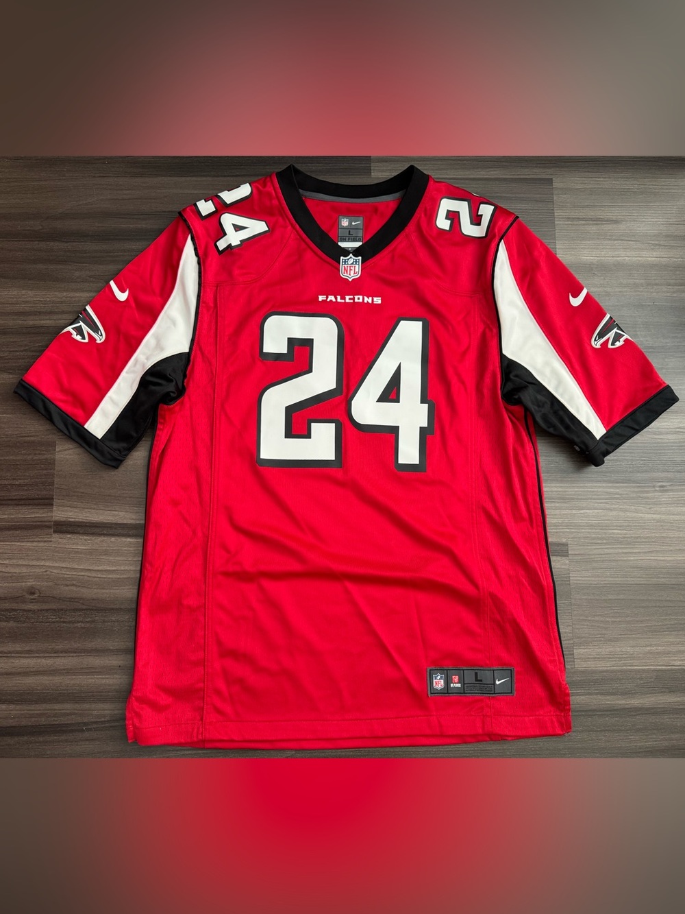 Nike Atlanta Falcons Devonta Freeman #24 NFL On Field Game Home Jersey Men Large